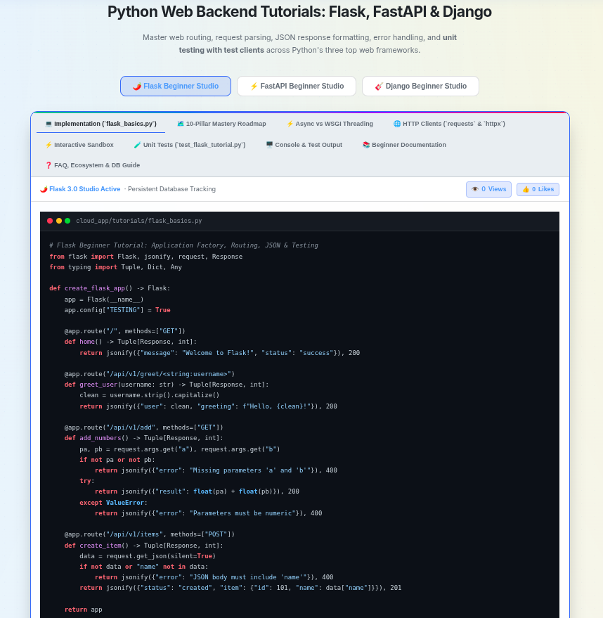Flask Tutorials